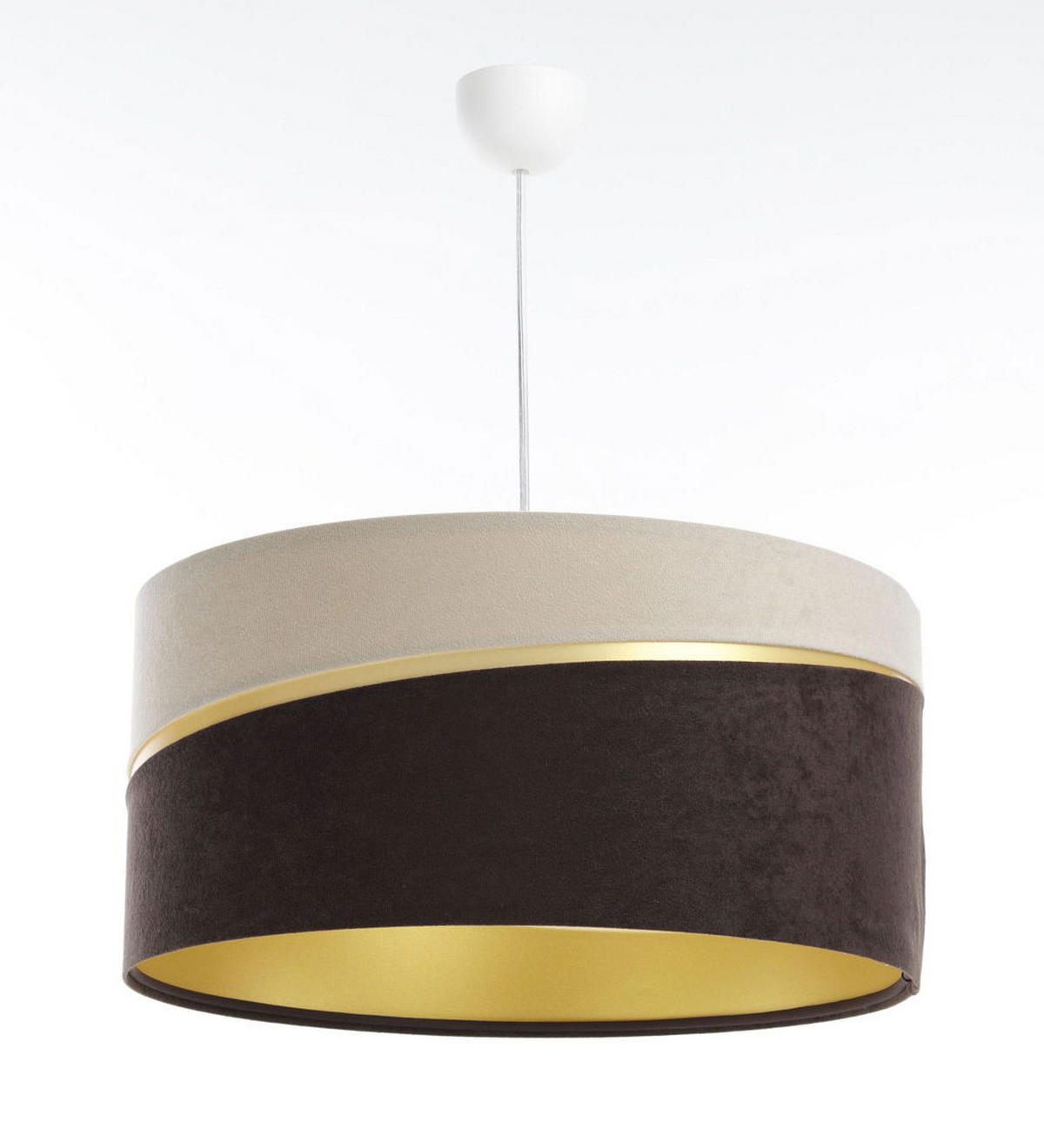HÄNGELEUCHTE Beige 50/25 cm - Beige/Braun, Kunststoff (50/0.4/25cm) - ONZENO