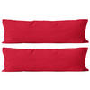 SEITENSCHLÄFERKISSEN-BEZUG 40x145 cm aus 100% Baumwolle, KISSENBEZUG Rot Uni - Rot, Textil (145/40cm) - Carpe Sonno