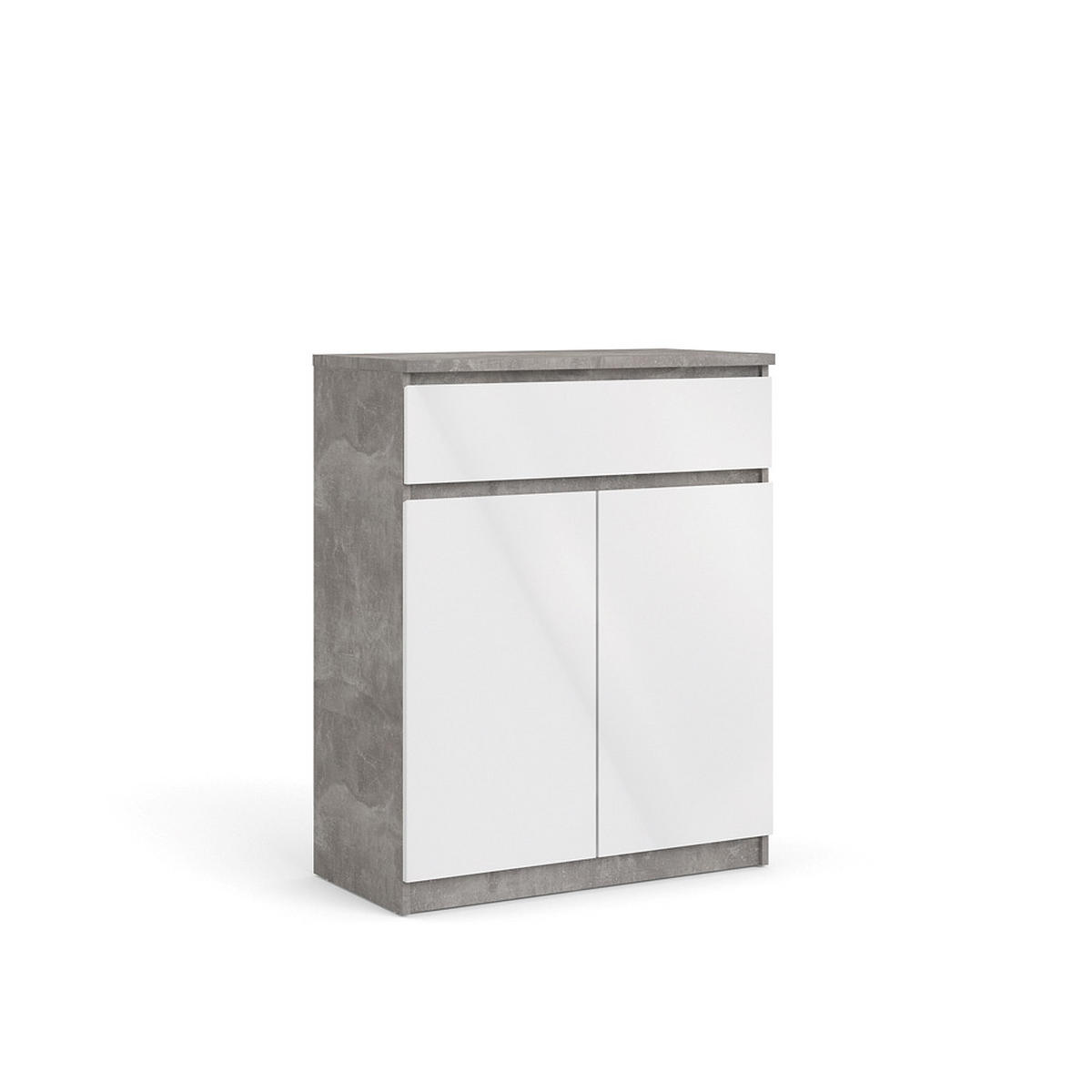 SIDEBOARD Beton Dekor - Grau, Holzwerkstoff (80/100/40cm) - ebuy24