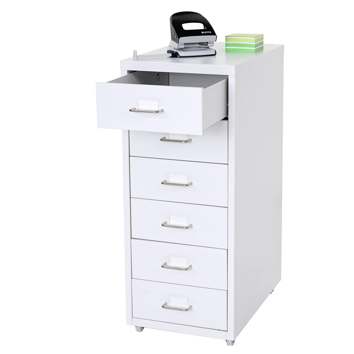 ROLLCONTAINER Weiß - Weiß, Metall (28/69/41cm) - MCW