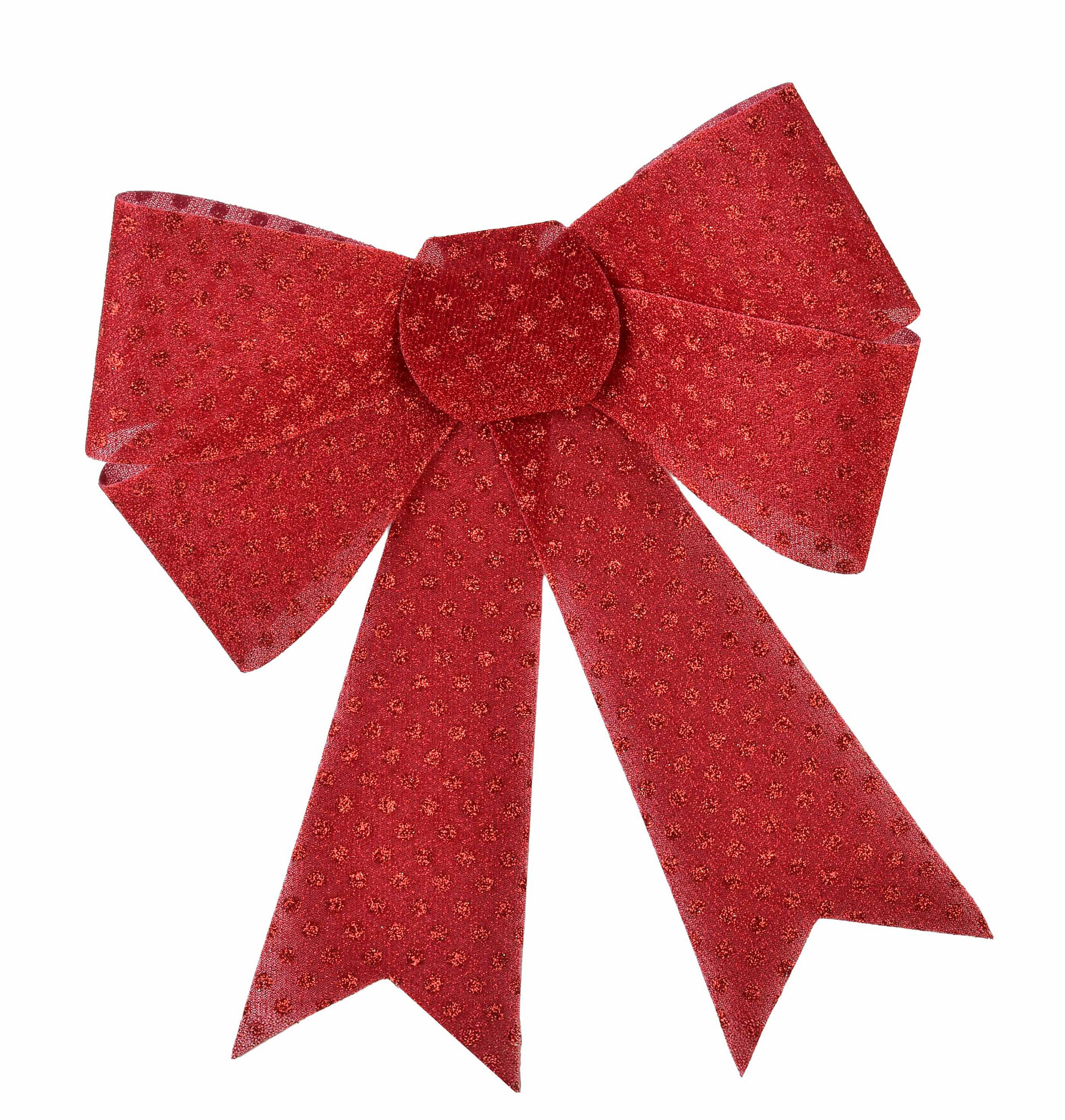 SCHLEIFE Santa Lila Rot 28x28x33 cm Kunststoff - Rot, Kunststoff (28/33/28cm) - Mondex