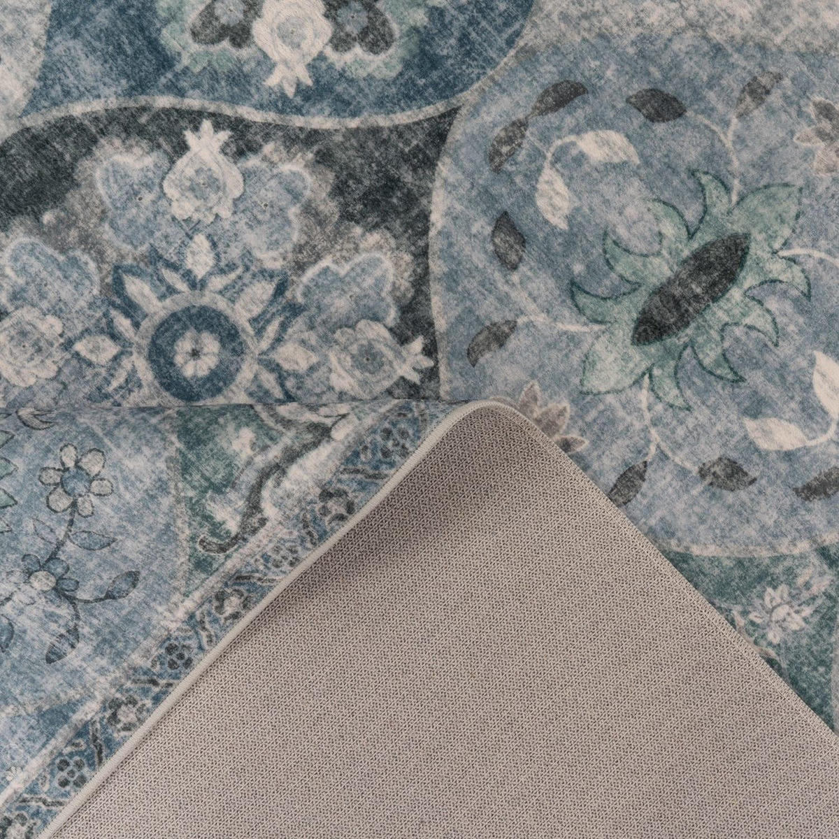 KURZFLOR-TEPPICH SEMER 421 TÜRKIS 200X280 - Türkis, Textil (200/280cm) - Paco Home