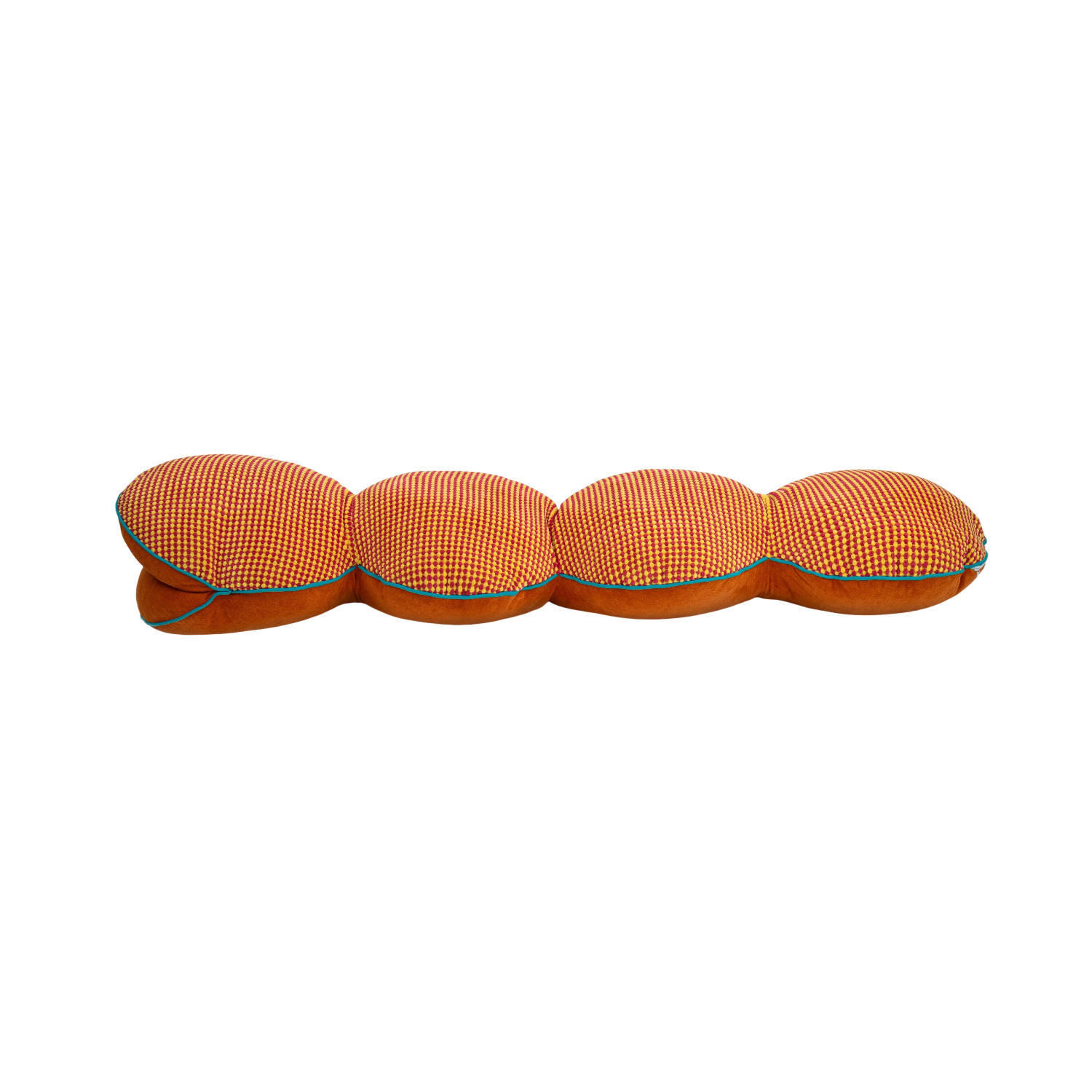KISSEN süße Schlangenform orange 145cm - Orange, Textil (20/143cm) - Vercart