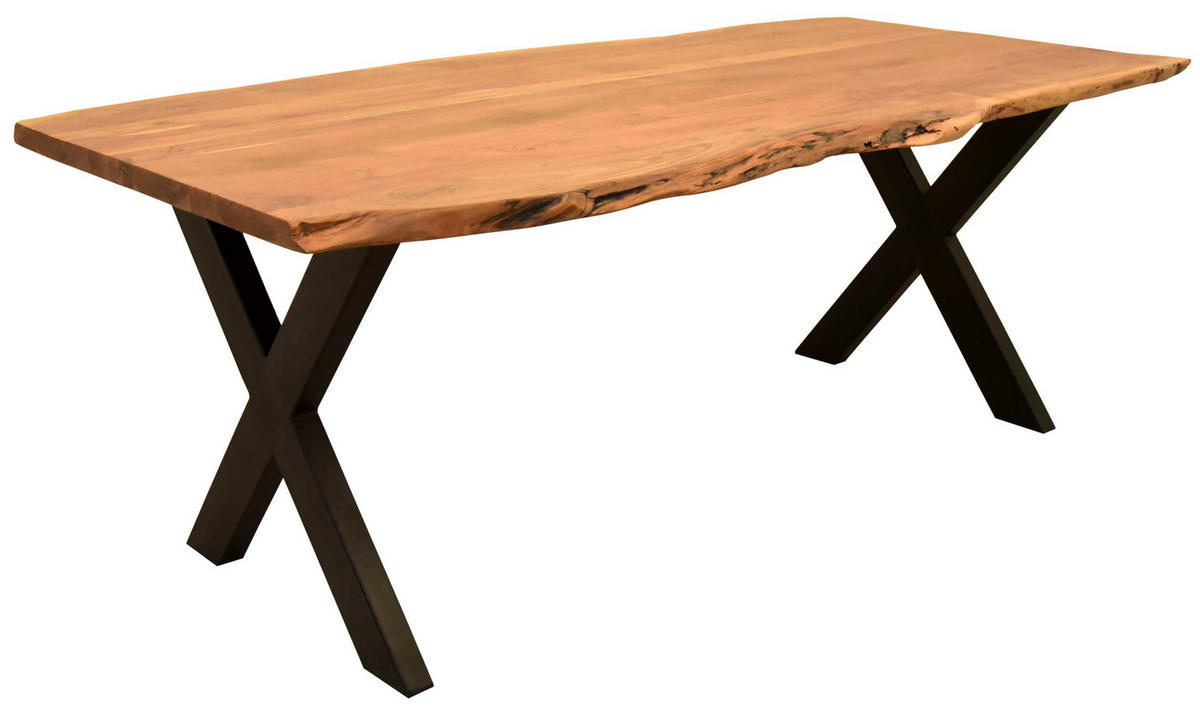 ESSZIMMER-SET San Carlo und Catania - Hellgrau/Schwarz, Holz/Textil (100/76/200cm) - Mr. Deko