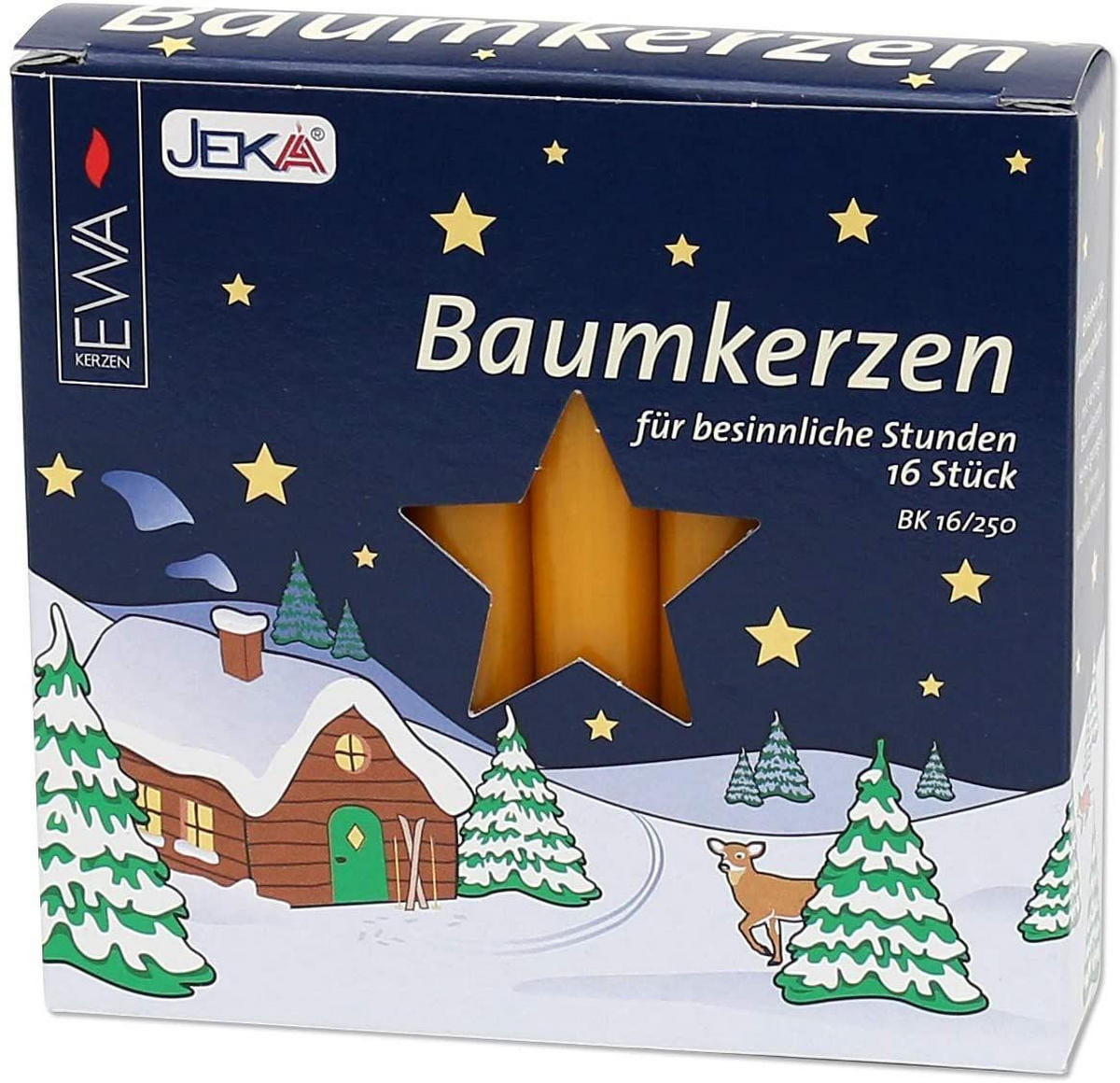 BAUMKERZEN 14/110 mm natur 16er Packung - Multicolor, Metall (0.1/1/0.1cm)