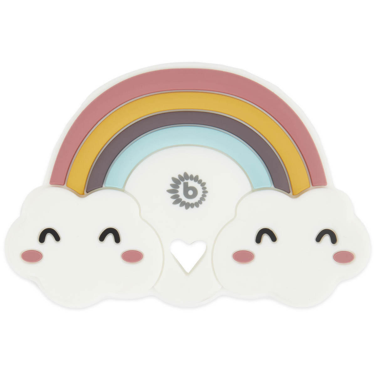 BEISSRING Silikon Regenbogen - ab Geburt - Multicolor, Kunststoff (6/9cm) - Bieco Spielwaren