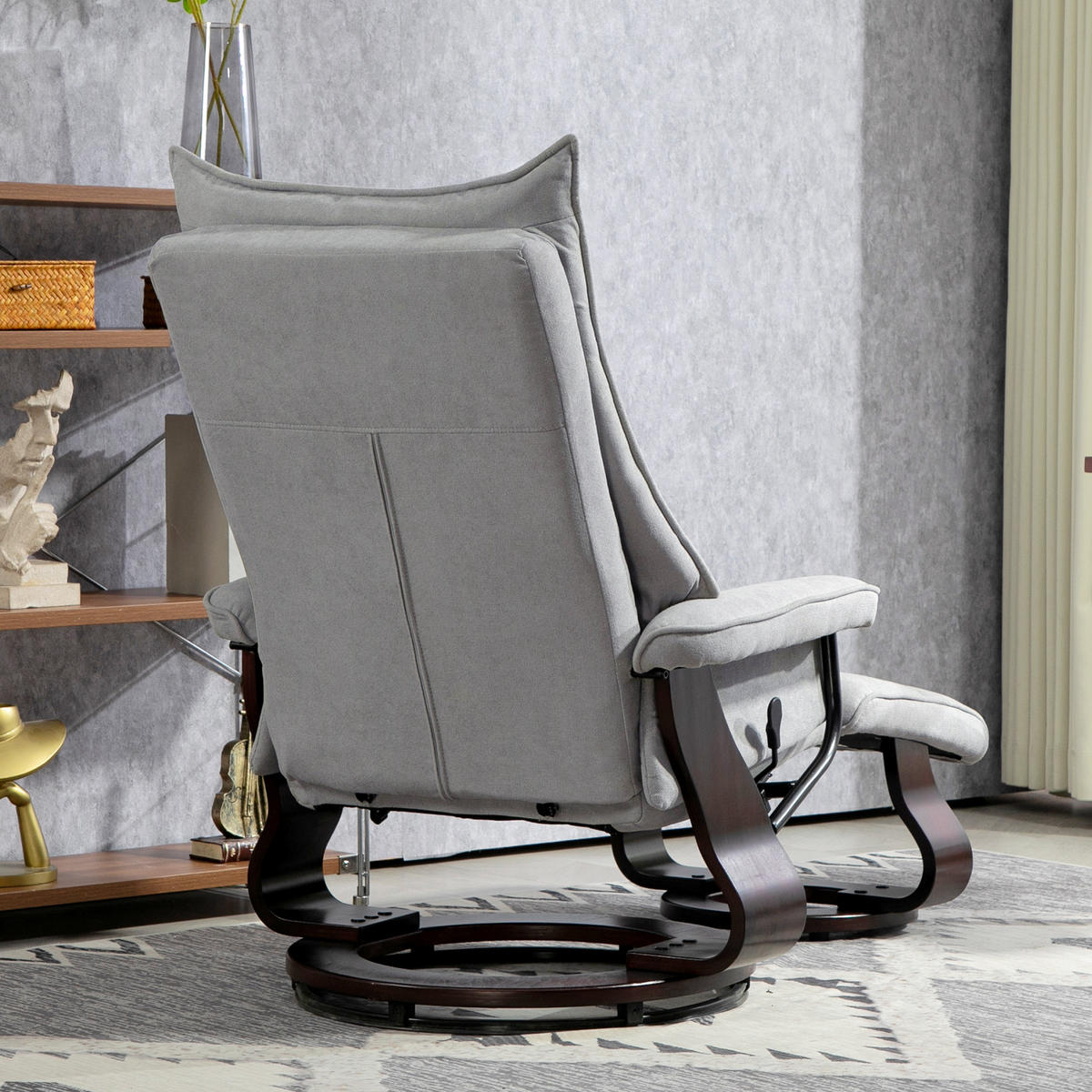 SESSEL Grau 81.0/87.0/113.0cm - Grau, Textil (87/113/81cm)