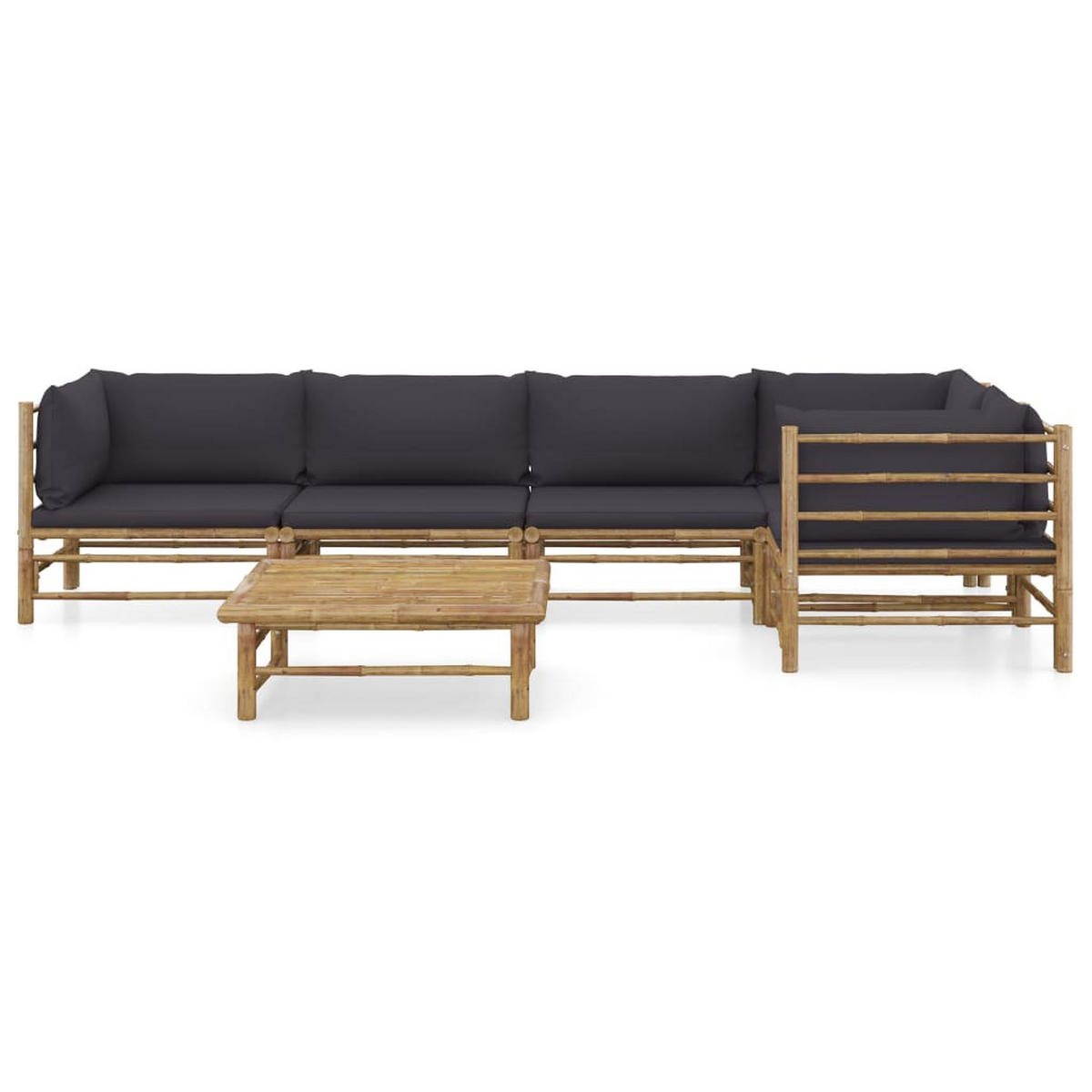 GARTENSET Revak 6-teilig - Grau, Naturmaterialien - Nettlife