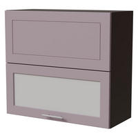 KLAPPHÄNGESCHRANK Bari W8BS/80-AV Lava / RAL 4009 pastellviolett 80 / 32,5 / 72cm - Dunkelgrau/Violett, Holz/Holzwerkstoff (80/72/32.5cm) - Feldmann-Wohnen