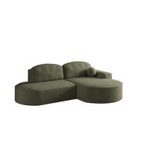 ECKSOFA Girona Mit Schlaffunktion - Grün, Holzwerkstoff/Textil (278/179cm) - Fun Möbel