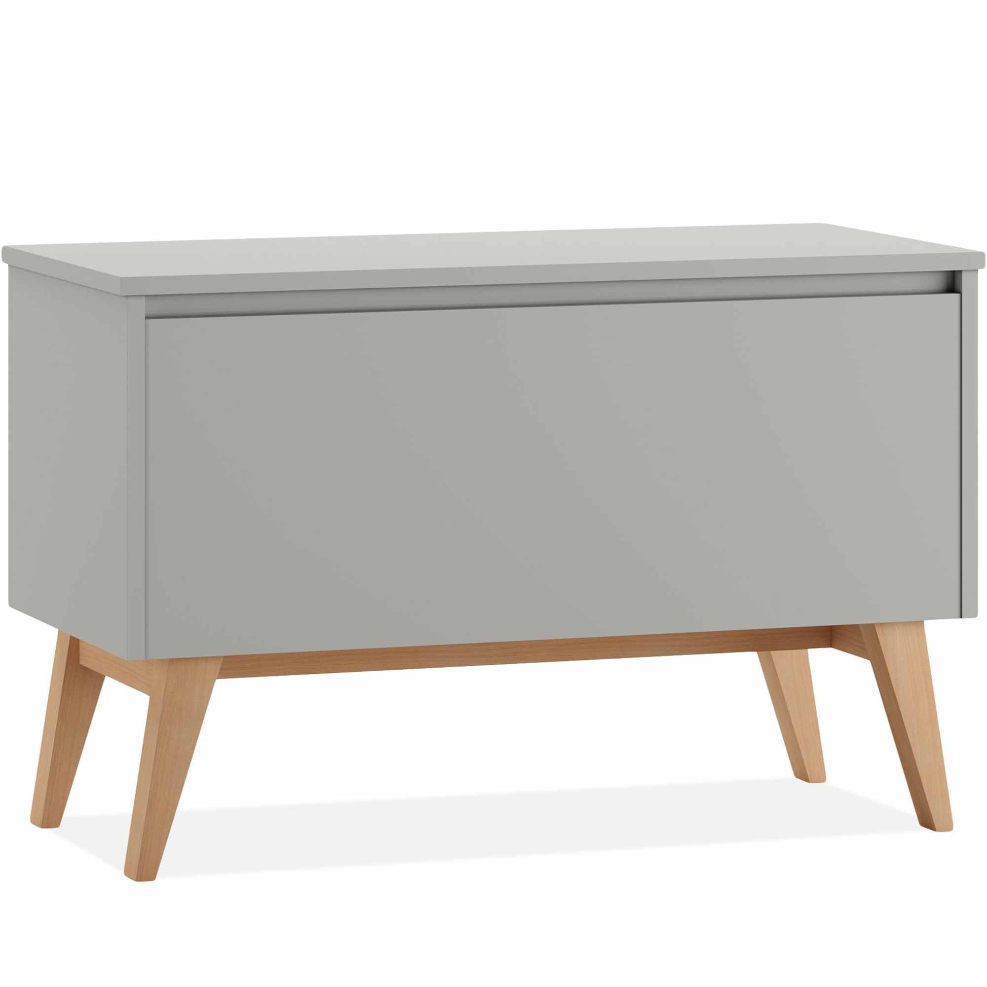 SPIELZEUGTRUHE DAMBI - Grau, Holzwerkstoff (91/59cm) - KONSIMO®