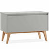 SPIELZEUGTRUHE DAMBI - Grau, Holzwerkstoff (91/59cm) - KONSIMO®
