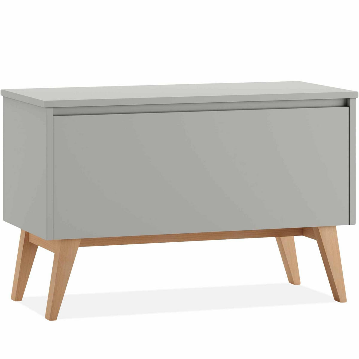 SPIELZEUGTRUHE DAMBI - Grau, Holzwerkstoff (91/59cm) - KONSIMO®