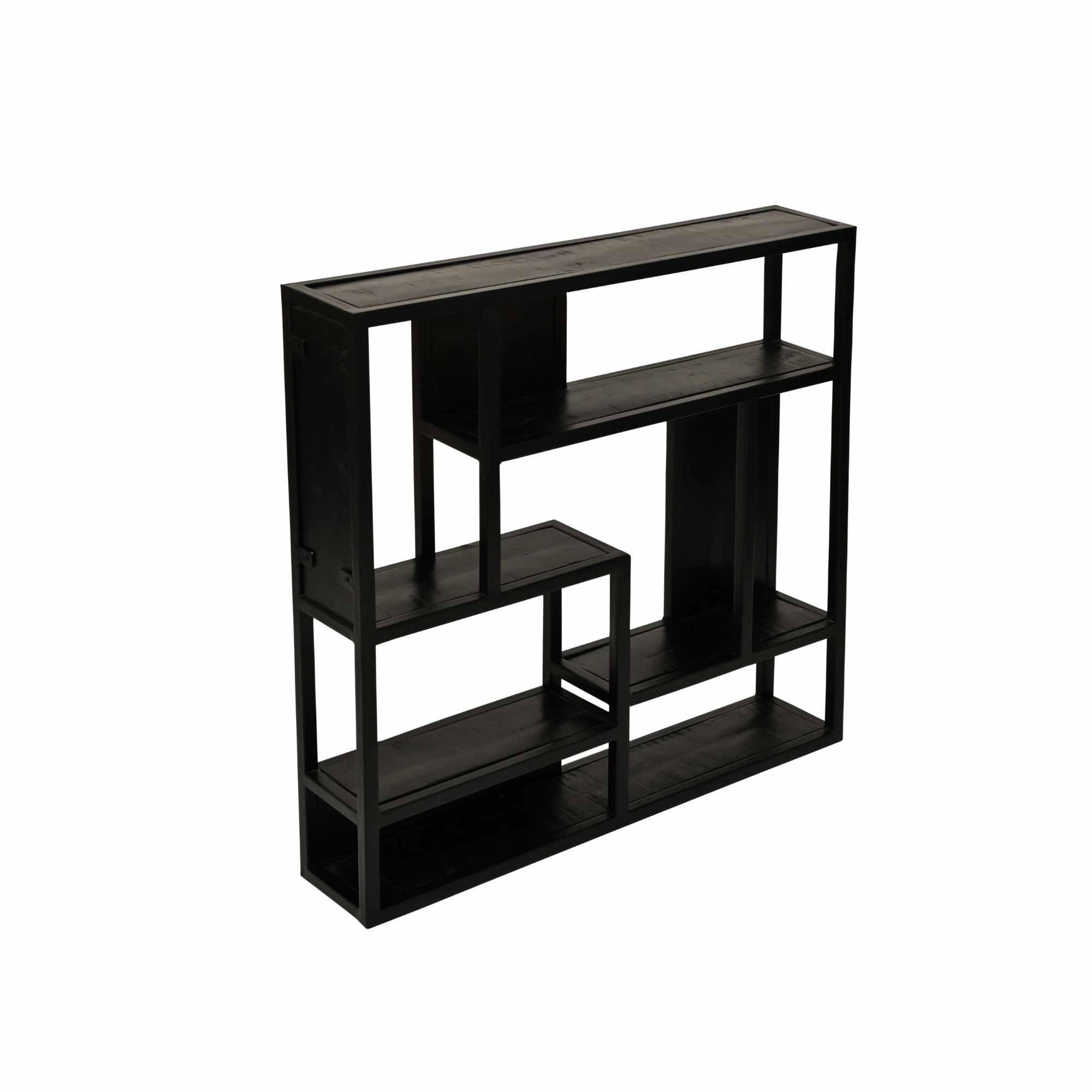 WANDREGAL New York Schwarz 15/75/75 cm - Schwarz, Holz (75/75/15cm) - Starfurn