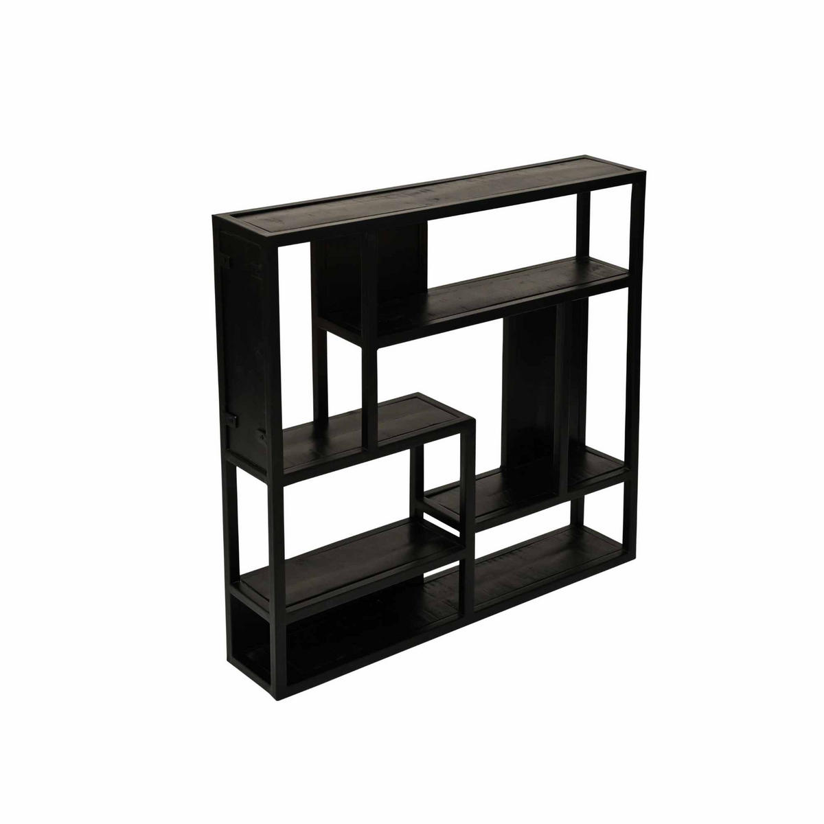 WANDREGAL New York Schwarz 15/75/75 cm - Schwarz, Holz (75/75/15cm) - Starfurn