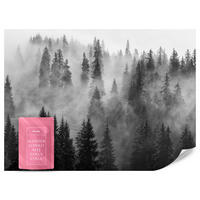 FOTOTAPETA Čierno-biely Les V Hmle Príroda 250 x 175 cm - čierna/sivá, papier (250/175cm) - Muralo