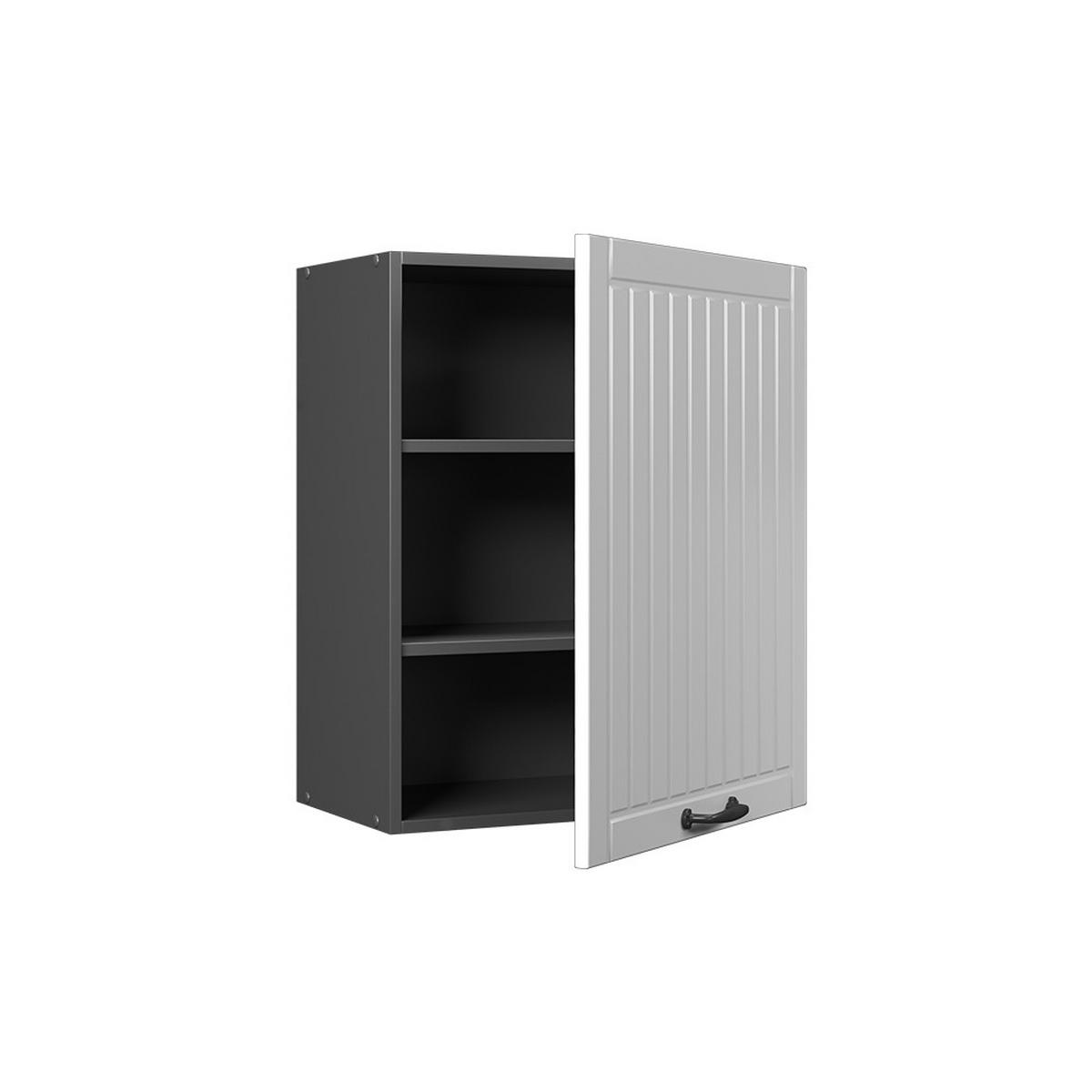 HÄNGESCHRANK Fame-Line, Weiß Landhaus, 60 cm - Anthrazit/Weiß, Holzwerkstoff (60/72/34.1cm) - Vicco