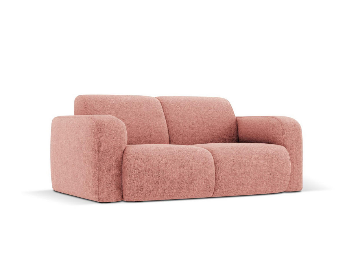 SOFA Molino aus Chenille-Stoff rosa 2 Sitzplätze - Pink, Textil (95/72/170cm) - Micadoni