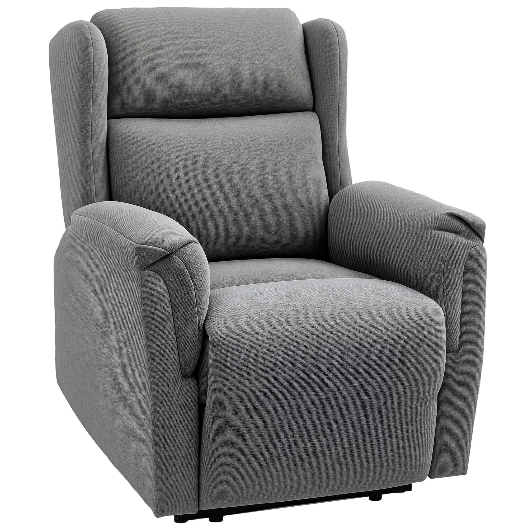 RELAXSESSEL DE-06376 160° neigbar, Fußstütze, Taschenfederkern Dunkelgrau - Dunkelgrau, Metall (80/101/94cm) - ComfortXL