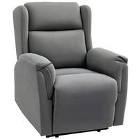 RELAXSESSEL DE-06376 160° neigbar, Fußstütze, Taschenfederkern Dunkelgrau - Dunkelgrau, Metall (80/101/94cm) - ComfortXL