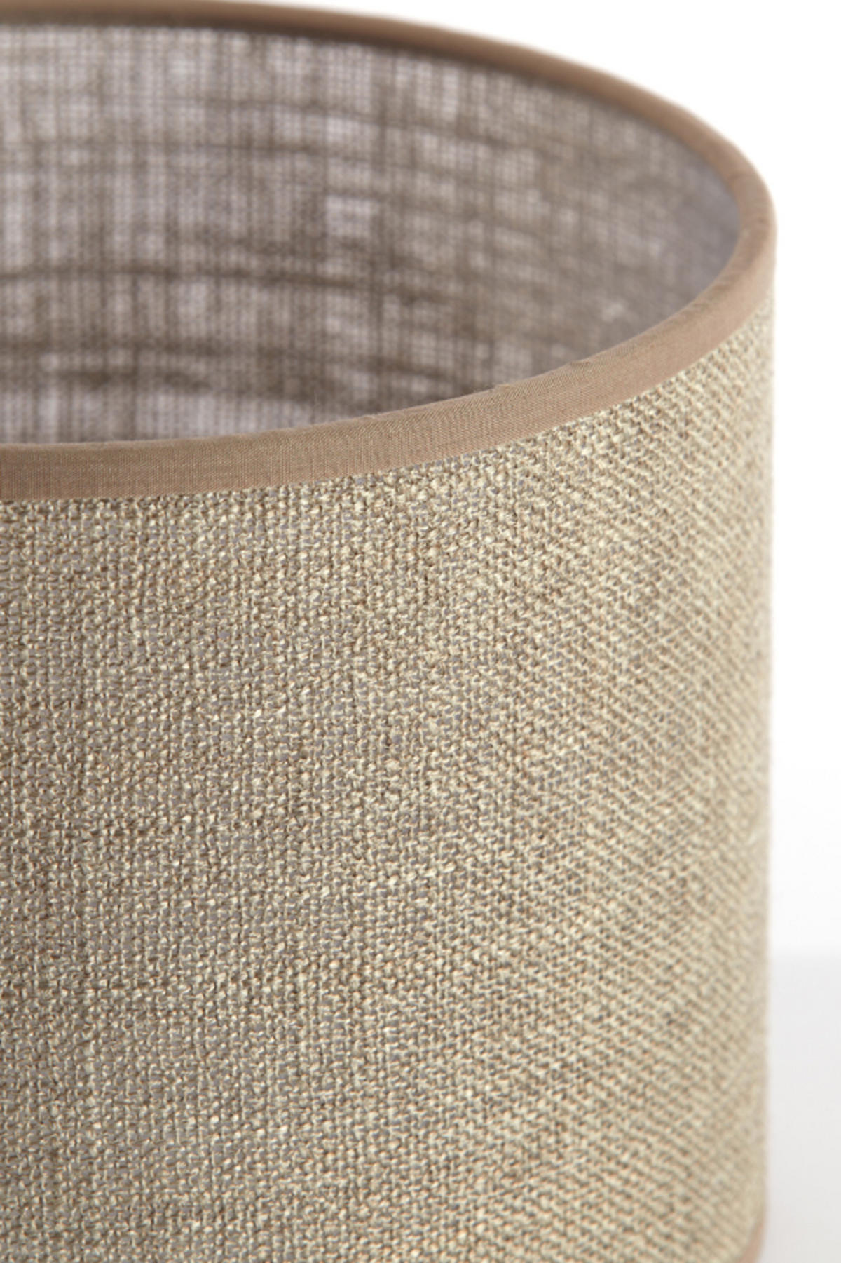 LAMPENSCHIRM Caden Braun Ø20/15 cm - Braun, Textil (20/20/15cm) - Light & Living