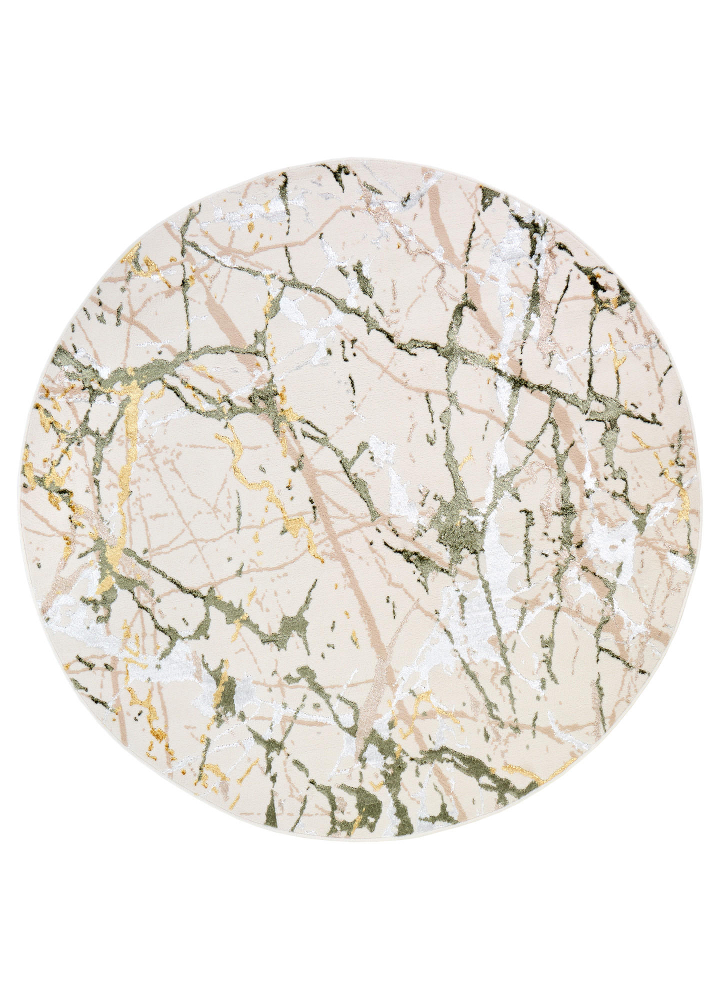 Tapiso Teppich Creme 100x100 cm