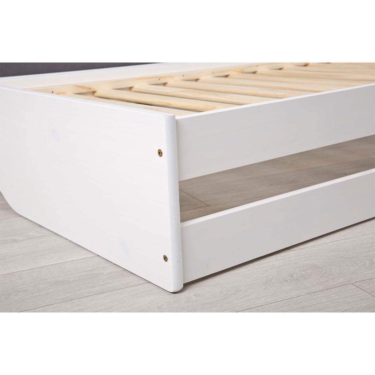 BETT Weiß - Weiß, Holz (90/200cm) - ebuy24