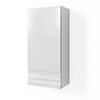 BADSCHRANK Fredd Weiß 77 x 36.4 cm - Weiß Hochglanz/Weiß, Holzwerkstoff (77/36.4/23.5cm) - Vicco