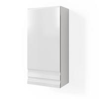 BADSCHRANK Fredd Weiß 77 x 36.4 cm - Weiß Hochglanz/Weiß, Holzwerkstoff (77/36.4/23.5cm) - Vicco