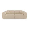 SCHLAFSOFA GERADE Gerippter Samt Beige 234cm - Beige, Textil (234/73/95cm) - Sia Home