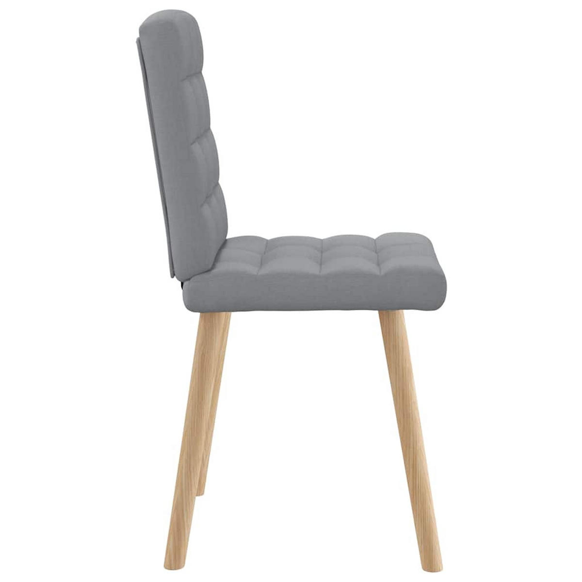 ESSZIMMERSTÜHLE 2 Stk. Hellgrau Stoff 45*54*86cm - Grau, Metall (45/86/54cm) - ZMH