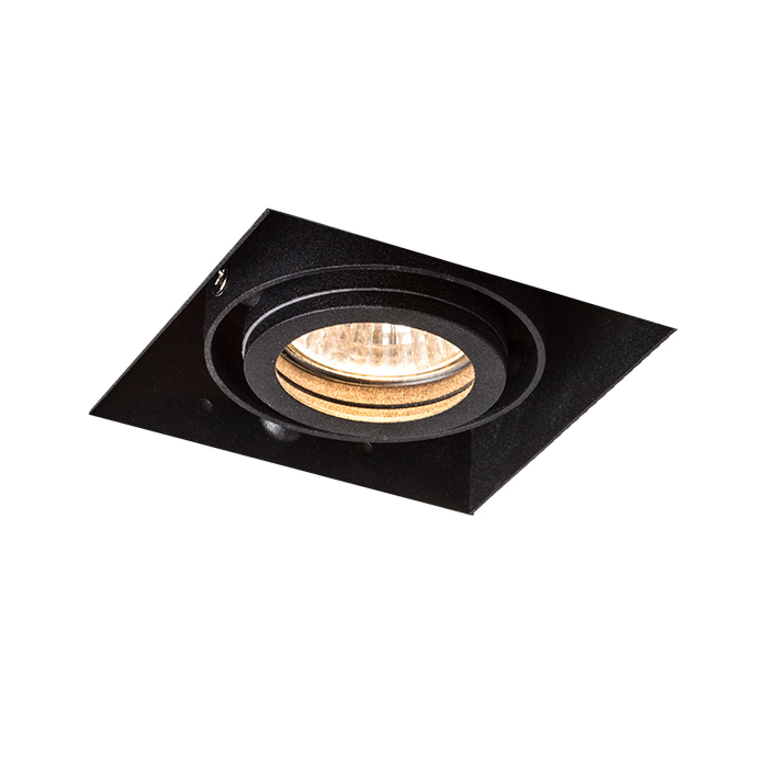 EINBAULEUCHTE ELECTRA I Schwarz 50 W - Schwarz, Metall (95/95/9.5cm) - Rendl