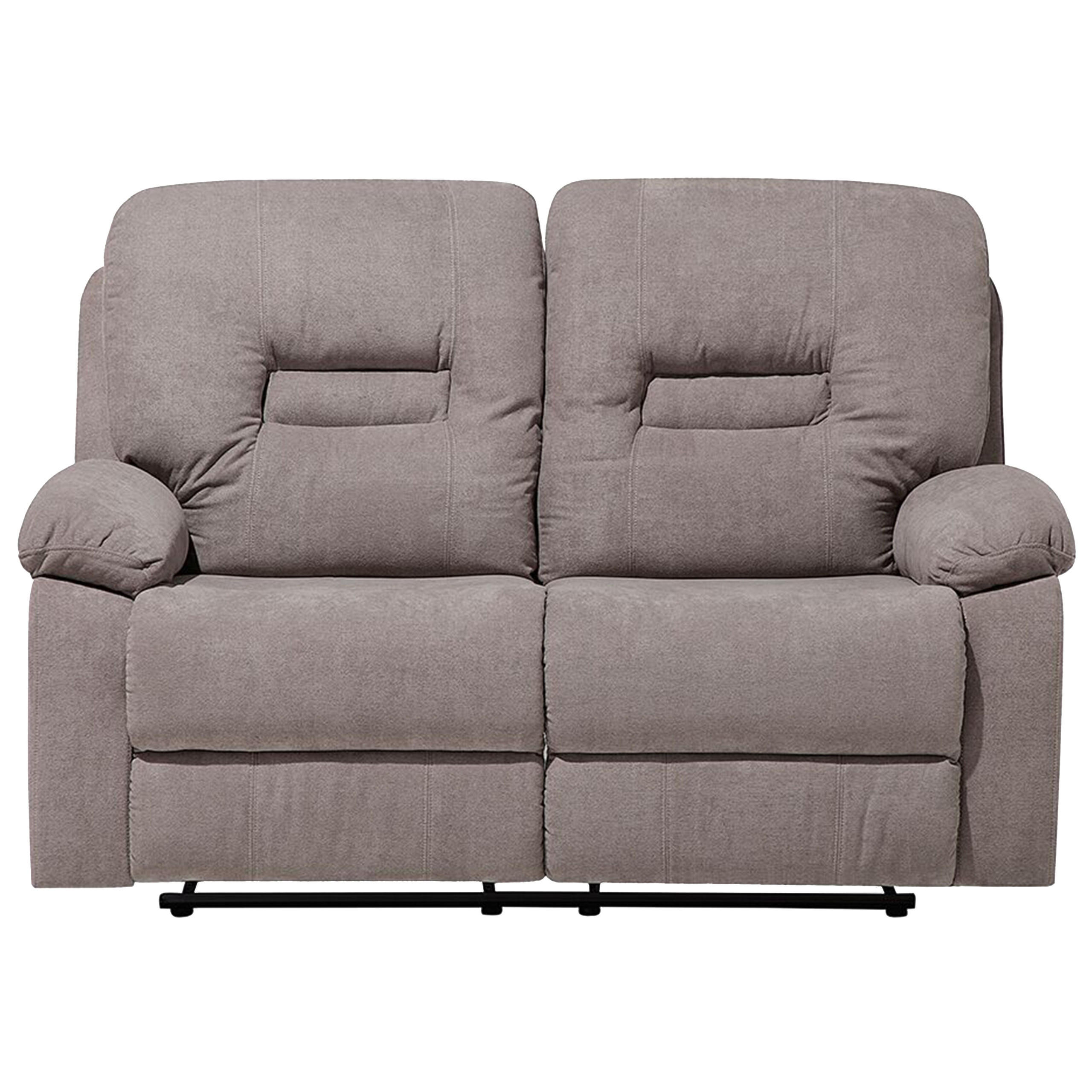 2-SITZER-SOFA Polsterbezug Taupe Bergen - Taupe, Textil (146/101/73cm) - Beliani