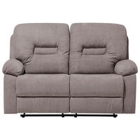 2-SITZER-SOFA Polsterbezug Taupe Bergen - Taupe, Textil (146/101/73cm) - Beliani
