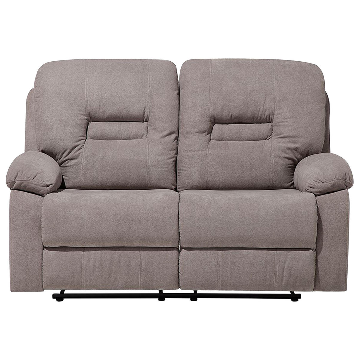 2-SITZER-SOFA Polsterbezug Taupe Bergen - Taupe, Textil (146/101/73cm) - Beliani