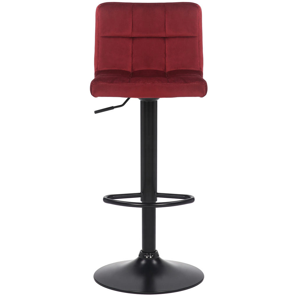 Thumbnail - CLP Barhocker, Rot, Textil, 40x85x40 cm, Esszimmer, Barmöbel, Barhocker