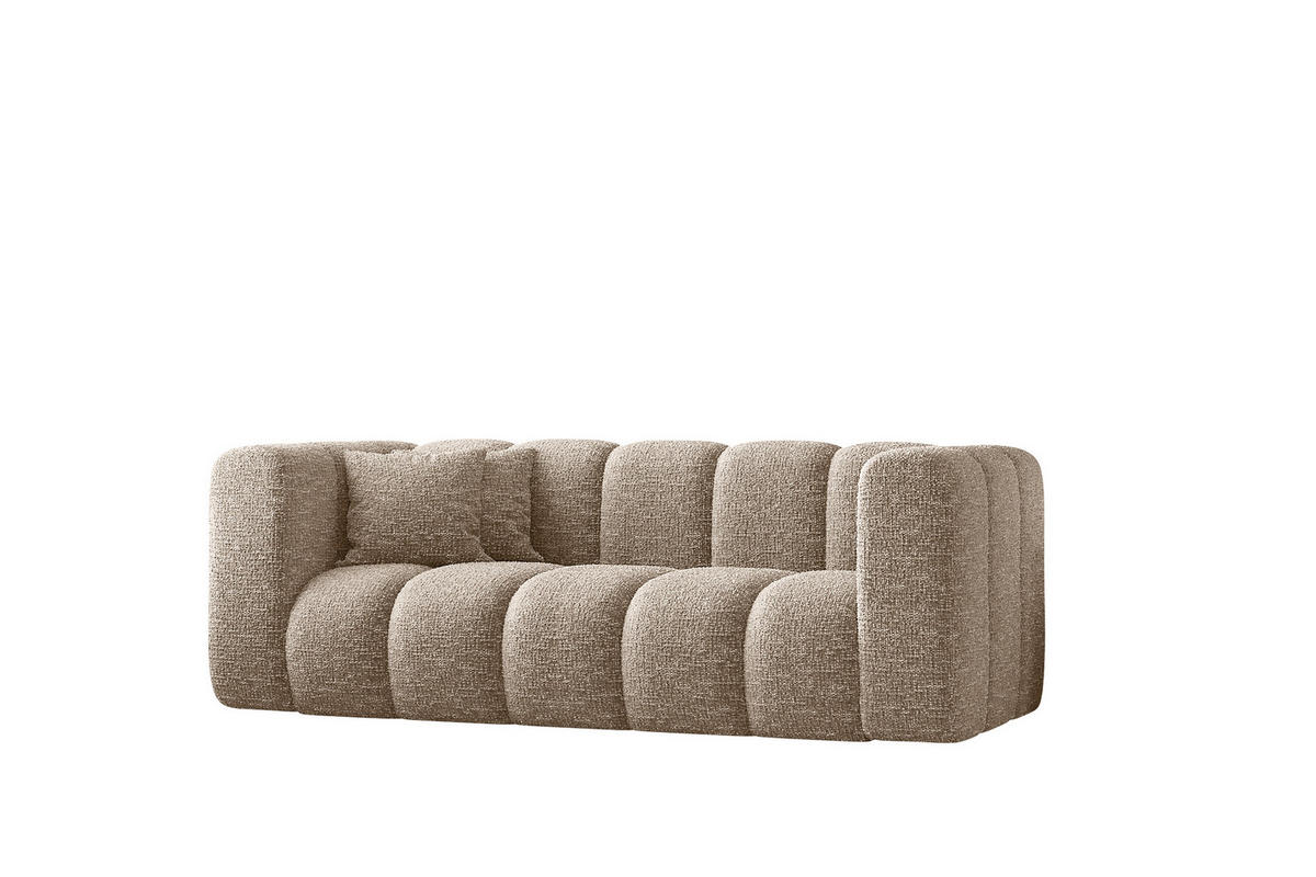 COUCH Sofa, Zweisitzer-Sofa Grand Modular Stoff Haga Beige - Beige, Holz (197/70/91cm) - Kaiser Möbel