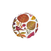 KISSENHÜLLE Rund Zauberwald elfenbein-bunt Baumwolle 40 cm Ø - Ecru/Multicolor, Textil (40/40cm) - beties Heimtextil