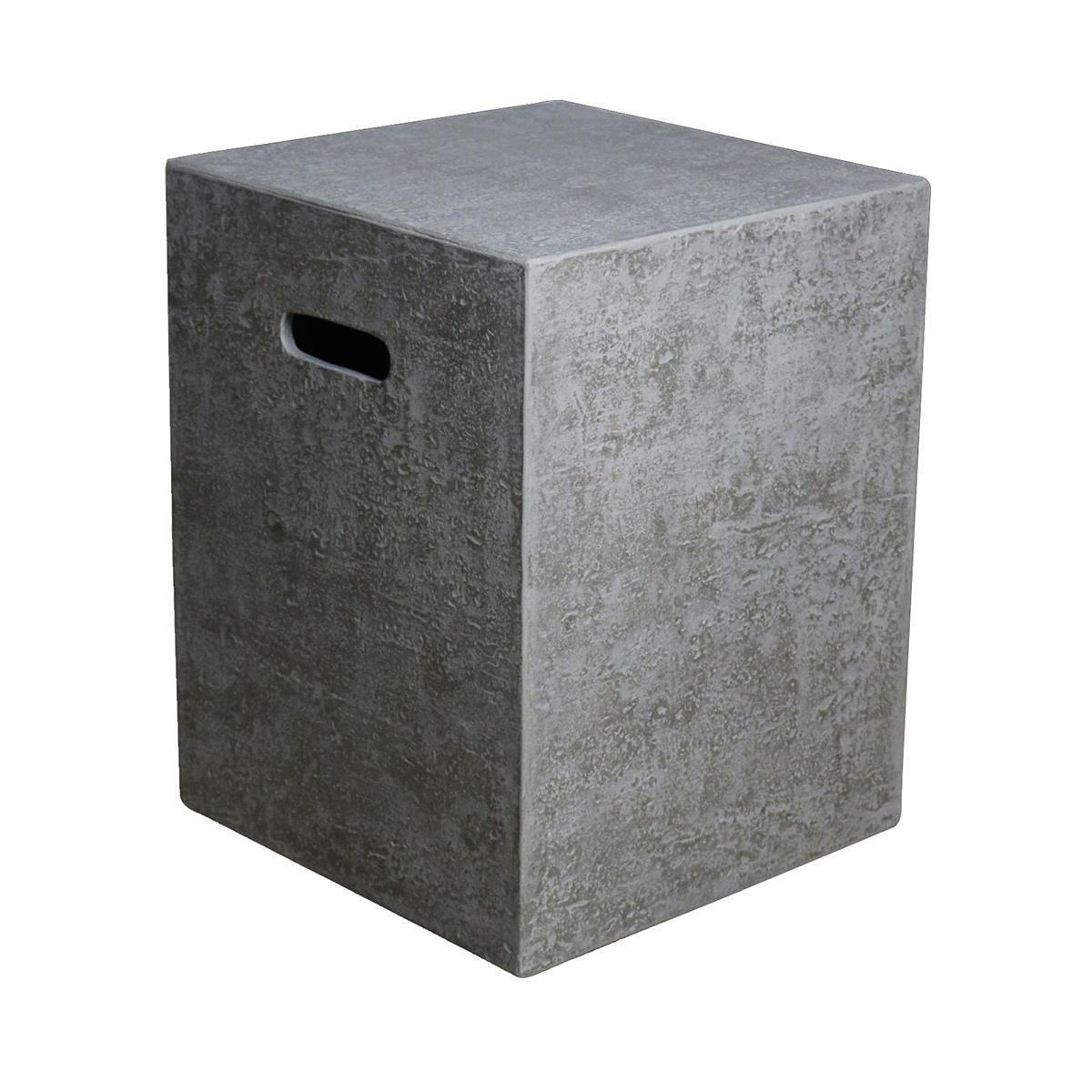 ABDECKUNG für 5 kg Gasflaschen in Travertin-Optik - Grau, Stein (46/57/46cm) - Elementi