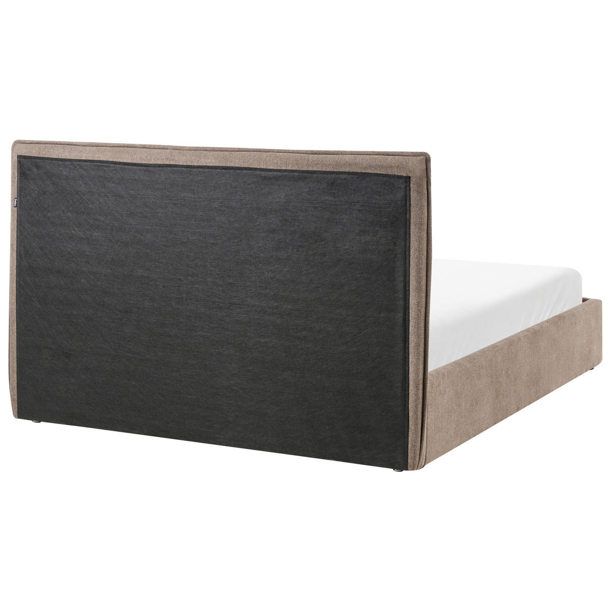 BETT mit Stauraum 140/200 cm Taupe Tarascon - Taupe, Textil (140/200cm) - Beliani