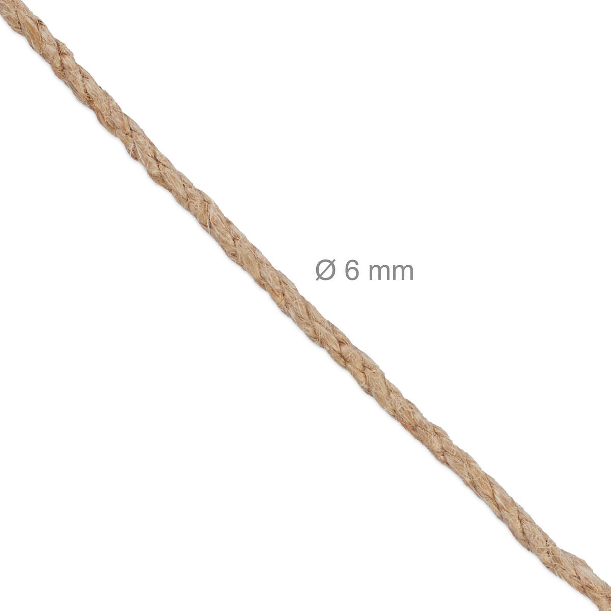 2XJUTESCHNUR - Hellbraun, Textil (10/10/20cm) - Relaxdays