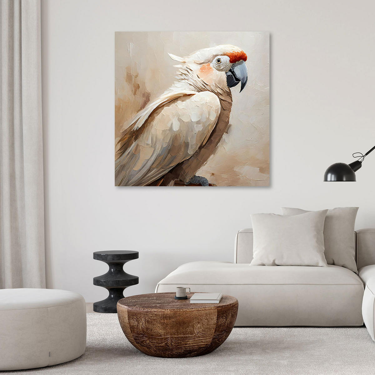 KUNSTDRUCK Beige 60/60 cm - Beige, Textil (60/60cm) - KUNSTLOFT