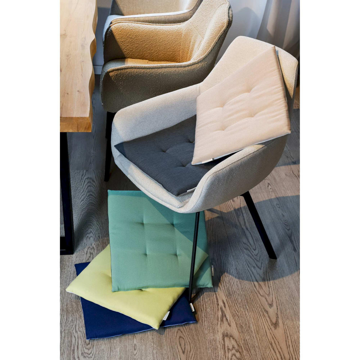 SITZKISSEN DOVE CHAIRPAD - Gelb, Textil (40/40/2cm) - Tom Tailor