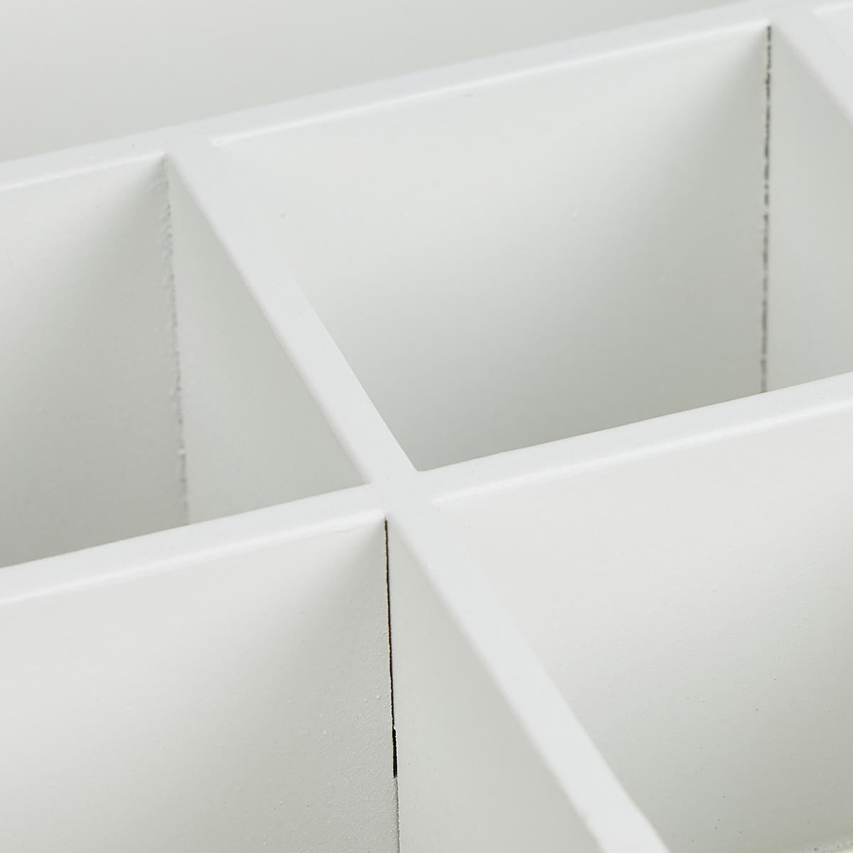 TEEBOX - Weiß, Holzwerkstoff/Kunststoff (25/8/25.5cm) - Relaxdays