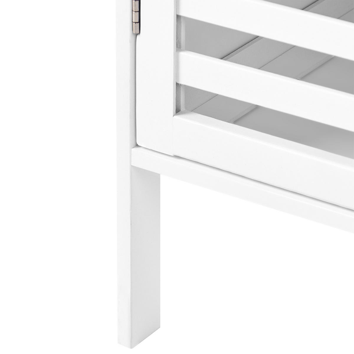 RAFT bambus alb Owasso - alb, lemn (32/145/30cm) - Beliani