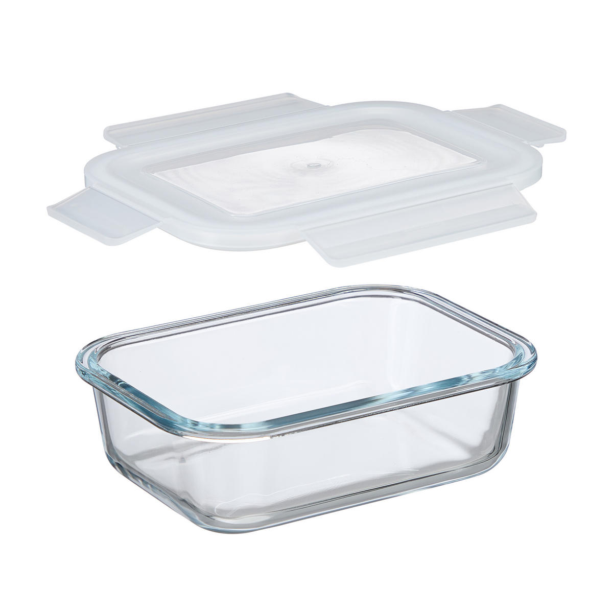 GLASBEHÄLTER-SET - Transparent, Glas/Kunststoff (18/6/13.5cm) - Relaxdays