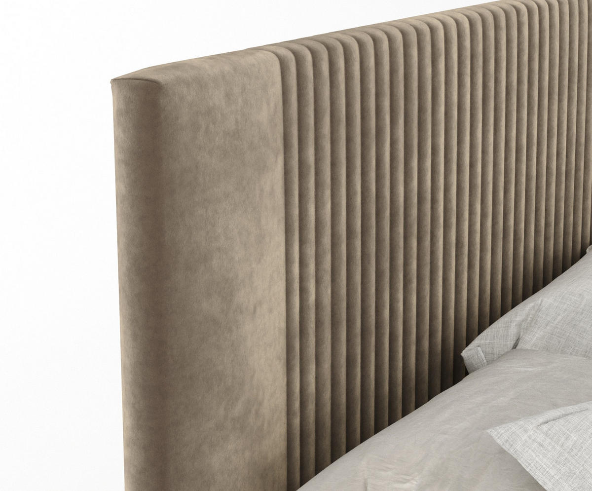 BOXSPRINGBETT Bergamo Braun 160/200 cm - Schwarz/Braun, Holz/Holzwerkstoff (160/200cm) - Maison de Reve