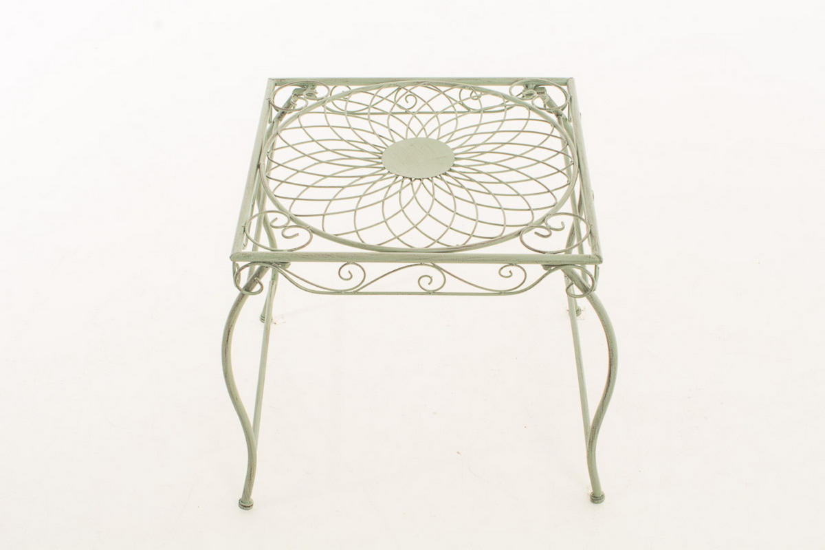 GARTENTISCH Carina antik-grün - Grün, Metall (46/49/45cm) - TPFGarden