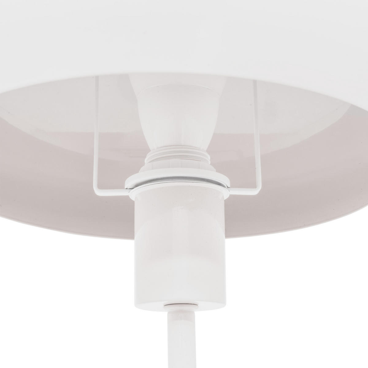 TISCHLAMPE Pilz Savio H. 38 cm - Beige, Metall (22/22/38cm) - Atmosphera Createur d´interieur