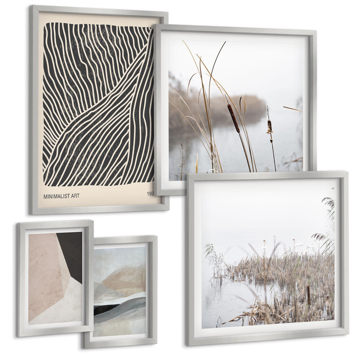 Tulup Bilder Silber 40x60 cm
